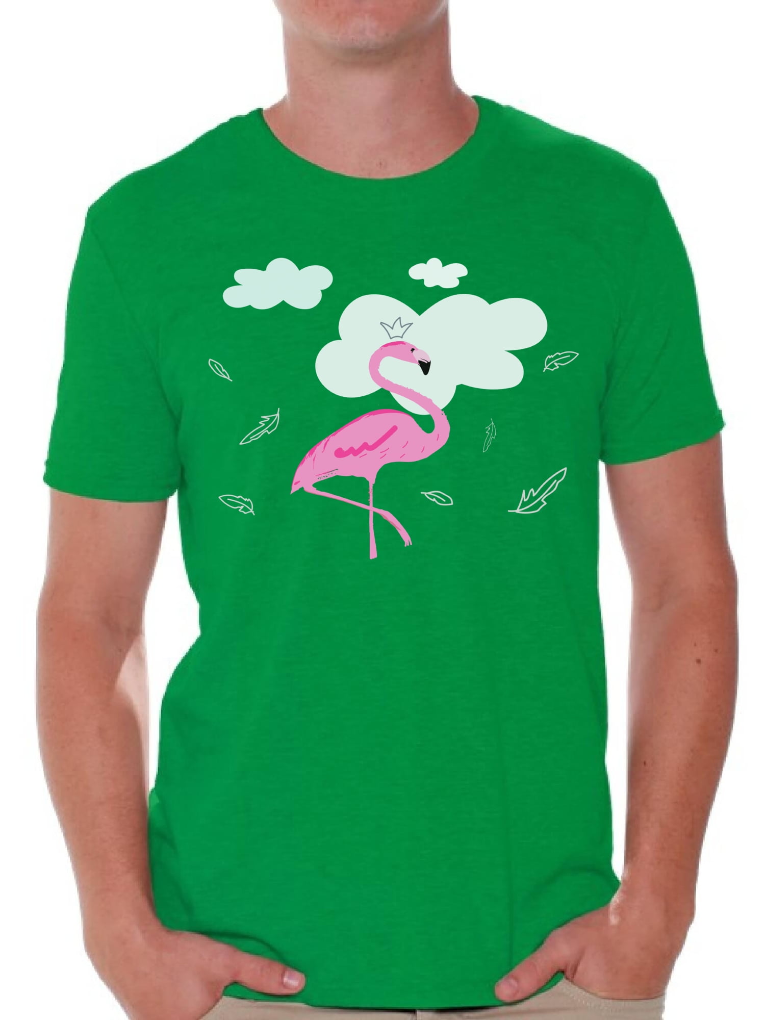 Awkward Styles - Awkward Styles Flamingo in Clouds T Shirt for Men