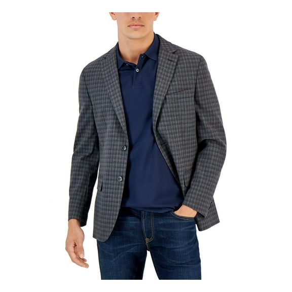 Tommy Hilfiger Mens Conrad Check Print Modern Fit Sportcoat