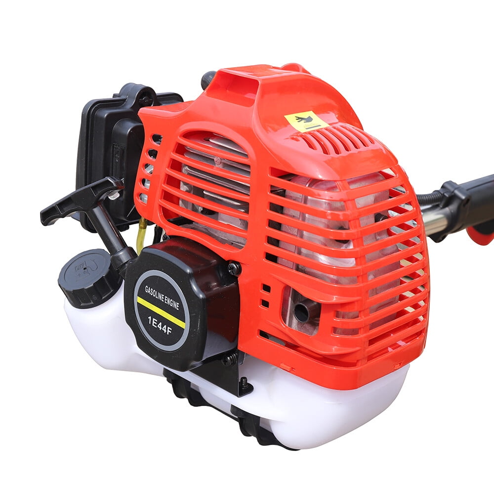 42.7CC Handheld Tiller Cultivator Garden Tilling Machine Gas Powered Engine Weeding Tool for Garden Farm Cutting Grass
