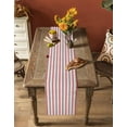 thumbnail image 4 of Red Striped Table Runner Red White Stripes Farmhouse Tablerunners 13 x 70 Inch, Table Decorations Tabletop Scarf for Summer Gathering Holiday Farmhouse Kitchen Dining Decor, 4 of 6