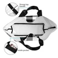 thumbnail image 4 of Disketp White And Black Plaid Bolsa Tote Estampada para Mujer, Bolso de Hombro y de Mano para Compras y Viajes, 4 of 8