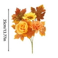 thumbnail image 3 of Fall Artificial Flowers 6 Pcs 13.77 Inch Fake Maple Leaves Stems with Sunflowers for Outdoor Indoor Thanksgiving Centerpiece Autumn Festival Home Table Decorations, 3 of 6