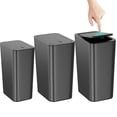 thumbnail image 1 of Juego de cubos de basura N. NETDOT de 4 y 10 litros con tapa para baño y cocina, 1 of 8