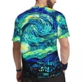 thumbnail image 2 of T Shirt For Men Mountains Famous Painting Sports Starry Night Vincent Van Gogh Hippie T-Shirts Coupl, 2 of 6