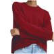 thumbnail image 2 of Pntutb Suéter de manga larga sólido de moda para mujer Suéter de punto suelto con cuello redondo Pntutb Pntutb-1190, 2 of 2