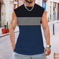 thumbnail image 2 of Cathalem Mens Sleeveless Tank Tops for Gym Workout Running Exercise,Navy L, 2 of 4