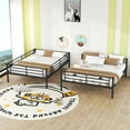 thumbnail image 3 of Harper & Bright Designs Full XL Over Queen Metal Bunk Bed, Black, 3 of 9