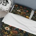 thumbnail image 4 of Designart "Dark Floral Eclectic Display" Yellow Eclectic Bedding Covert Set - Bohemian & Eclectic Bed Set With 2 Shams, 4 of 5