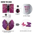 thumbnail image 4 of 12pcs 3D Butterfly Wall Stickers Butterfly Removable Fresco Sticker Art Decals for Home Room Decoration Purple, 4 of 7