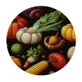 thumbnail image 4 of Sheronv Cornucopia Vegetables Harvest Round Tablecloth 100% Polyester Table Cover Thanksgiving Tablecloth for Indoor and Outdoor Use 42"-46, 4 of 8