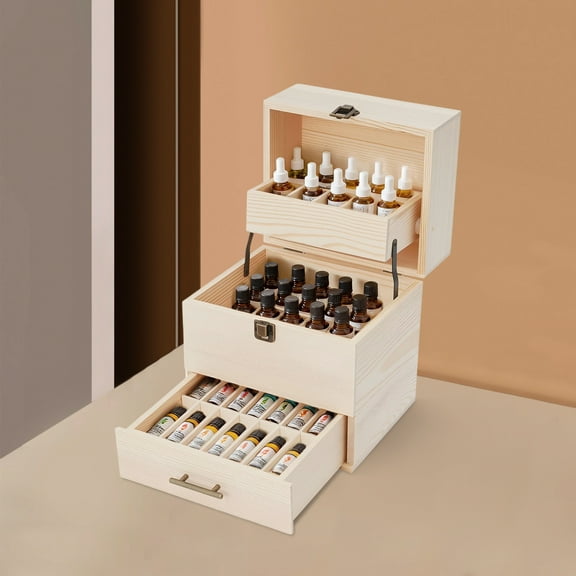 Essential Oil Storage Box, Essential Oil Organizer, Essential Oil Storage Box with 59 Slots