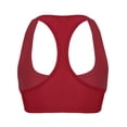 thumbnail image 5 of Yartina Men's Short Solid Sleeveless Y Back Muscle Half Tank Top T-Shirts Sports Bras for Men Red XL, 5 of 6