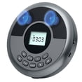thumbnail image 1 of Lecteur CD Bluetooth Portable Rechargeable avec Haut-Parleurs Doubles et Écouteurs Lecteur CD Lecteur Mp3 Gris, 1 of 7