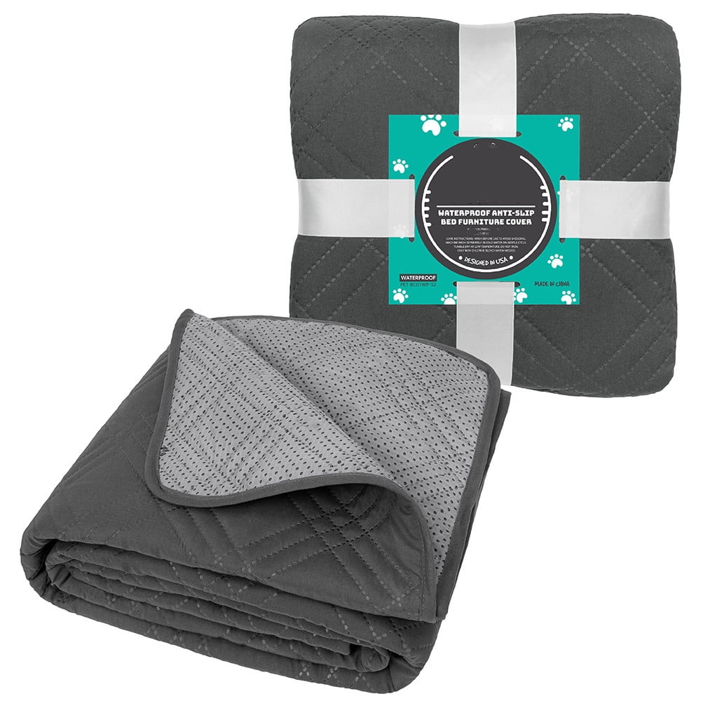 68x82 inch Waterproof Dog Bed Cover Pet Blanket Sofa Couch Furniture Protector for Kids Children Dog Cat Gray Walmart