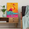 thumbnail image 5 of Qisvanset Vibrant Flamingo Oil Painting Canvas Wall Art 15.75x11.81 INCHES, 5 of 8