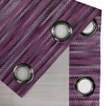 thumbnail image 4 of Ambesonne Magenta Grommet Curtain, Vintage Knit Pattern, 50" x 120", Fuchsia and Violet, 4 of 6