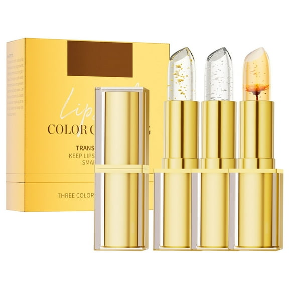 3PCS Color Changing Lipstick Set,PH Lipstick Color Changing,Transferproof Color Changing Lipsticks,Jelly Tinted Lip Balm,PH Lip Balm,Glossy & Long-Lasting,Exquisite Appearance,Makeup Gift for Women
