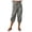 Dark Gray, variant on Capri Harem Pants for Women Spring Summer Elastic High Waist Relaxed Fit Cropped Pants Capris with Pockets