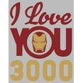 thumbnail image 2 of Girl's Marvel Iron Man Love 3000  Graphic Tee Athletic Heather X Large, 2 of 5