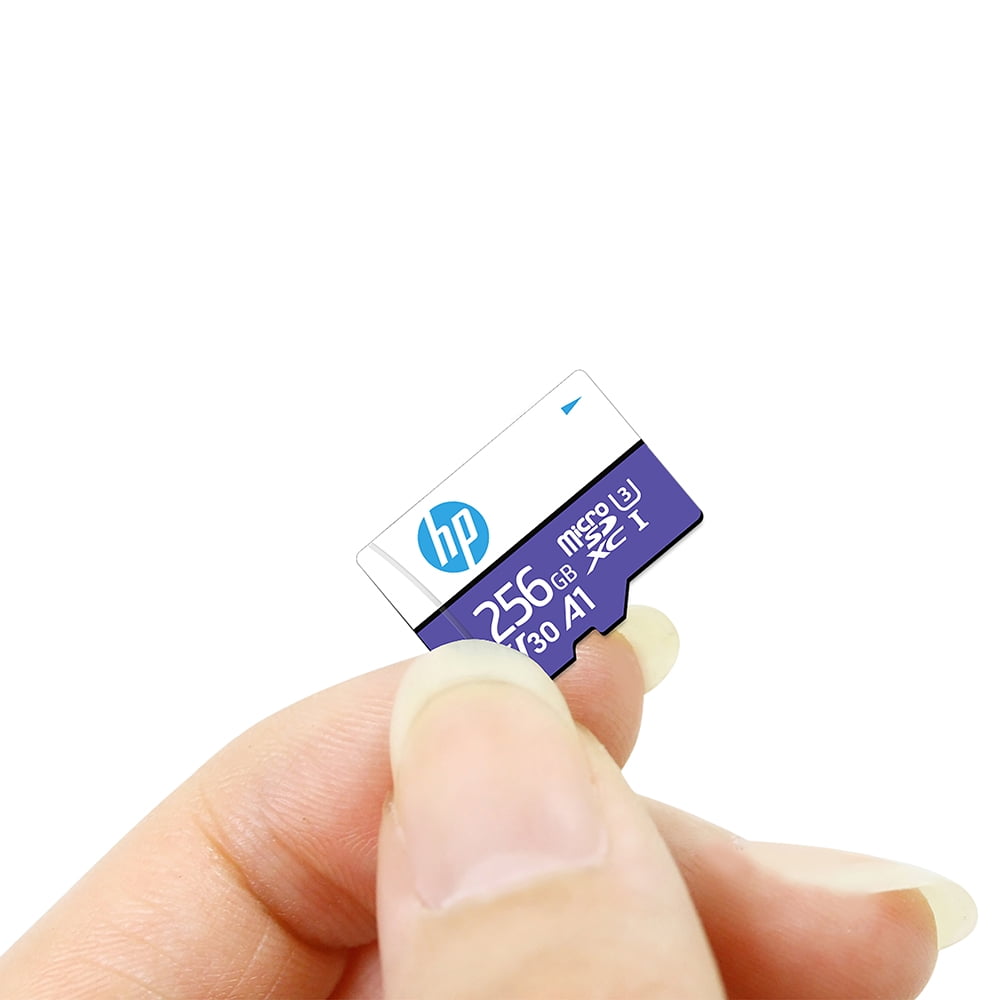 HP mx330 256GB Class 10 U3 V30 A1 microSD Flash Memory Card for Expanded On-Board Memory - 100MB/s, 4K Ultra HD, UHS-I, micro SD