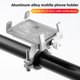 thumbnail image 4 of Soporte para teléfono móvil con vástago de bicicleta, soporte para teléfono móvil de bicicleta de aleación de aluminio (gris), 4 of 5