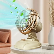 Nilvkv Portable Fan Desk Fan Nostalgic Desktop Mini Charging Small Fan Gift High Appearance USB