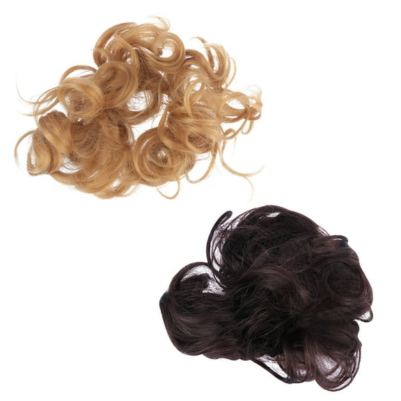 OUNONA  Elastic Curly Rope Hair High Temperature Fiber Wigs