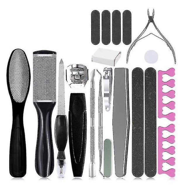 Set de kit de pedicura: estropajo de pies de acero inoxidable para el cuidado de los pies