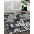 thumbnail image 3 of Ahgly Company Tapis d'Intérieur Lavable à la Machine, Carré, Transitionnel, Gris Nuage Gris, Tapis de Zone, 5 Pieds Carré, 3 of 7