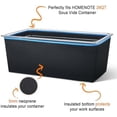 thumbnail image 6 of Large Sous Vide Container 26 Quarts with Lid,Complete Sous Vide Accessories Kit BPA Free,Compatible with Anova and Most Sous Vide Cookers（Comes with 2 Sous Vide Racks and Insulating Sleeve）, 6 of 9