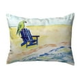 thumbnail image 2 of Betsy Drake Interiors Parrot & Chair Small No-Cord Pillow 11x14, 2 of 2