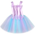 thumbnail image 4 of LED Light Up Little Mermaid Princess Tutu Dress for Halloween Birthday Party Gifts, 4 of 7