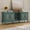 Green, variant on HLR 67" Vintage TV Stand for 75 Inch TVs, Entertainment Center with Storage, Carved Doors, Adjustable Shelves, Blue