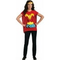 thumbnail image 3 of DC Comics Classic Wonder Woman T-Shirt Costume for Adults by Rubies, Women's XL, 3 of 3
