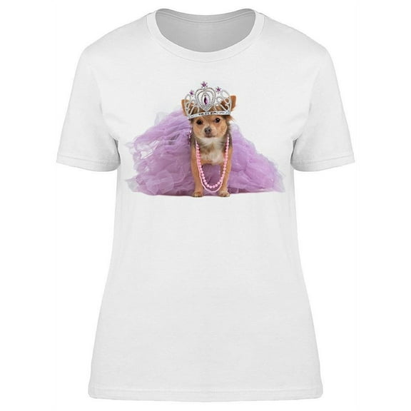 Royal Dog With A Crown T-Shirt Women -Image by Shutterstock, Female Small