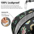 thumbnail image 5 of Lunch Bag Lunch Box for Women Reusable Insulated Lunch Cooler Bags,Large Capacity for Work Travel Picnic,Water-Resistant Pioneer Colorful Floral Lunch Tote Bag Gifts for Woman Mom Black, 5 of 6