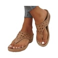 thumbnail image 3 of Willtoo Orthopedic Casual Sandals for Women Arch Support Summer Flat Sandals Wide Non Slip Slip on Hiking Shoes Vacation Beach 2026 New Orthopedic Shoes, 3 of 7