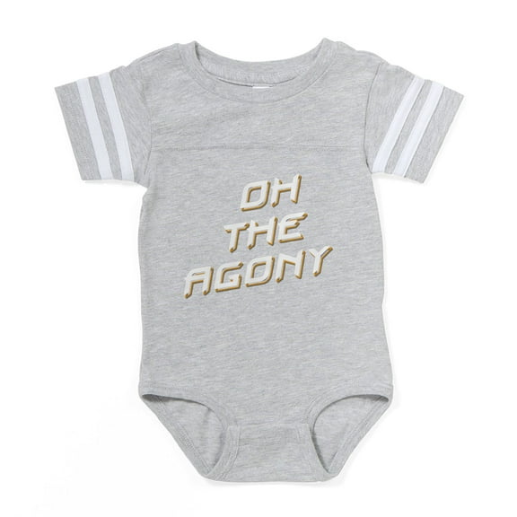 CafePress - Oh The Agony - Cute Infant Baby Football Bodysuit