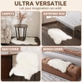 thumbnail image 5 of Faux Fur Rug, YEERSWAG 2x3 ft Fluffy Sheepskin Rug for Bedroom Living Room Nursery, Machine Washable Plush Carpet, 5 of 10
