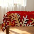thumbnail image 5 of Tchckioa Red Snowflake Tablecloth, 60x102 Inch Waterproof Table Cover for Kitchen Christmas Holiday Decor, 5 of 7