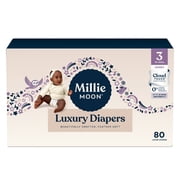(2 pack) Millie Moon Luxury Diapers, Size 3, 80 Count (Select for More Options)