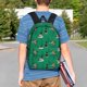 thumbnail image 4 of Easygdp Duck Mallard Flying Pose Mochila Ligera de 15 Pulgadas para Estudiantes, Mochila Cómoda para la Escuela y Viajes, Correas Ajustables, 4 of 6