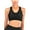 Black, variant on DODOING Women's Yoga Sports Bras Training Stretch Tank Top High Impact Padded Bra Front Zipper Closure