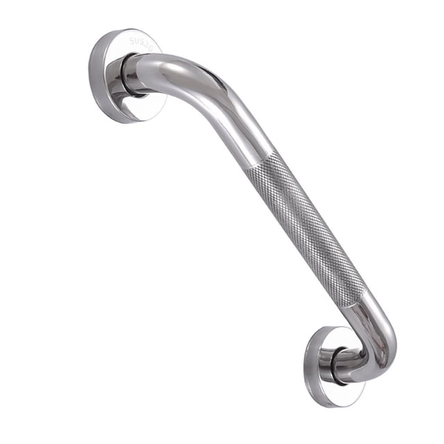 transemion Shower Balance Bar with Textured Handle Stainless Steel Non-slip Bathroom Handrail Home Improvement Hand Grip for Swimming Pool No.2