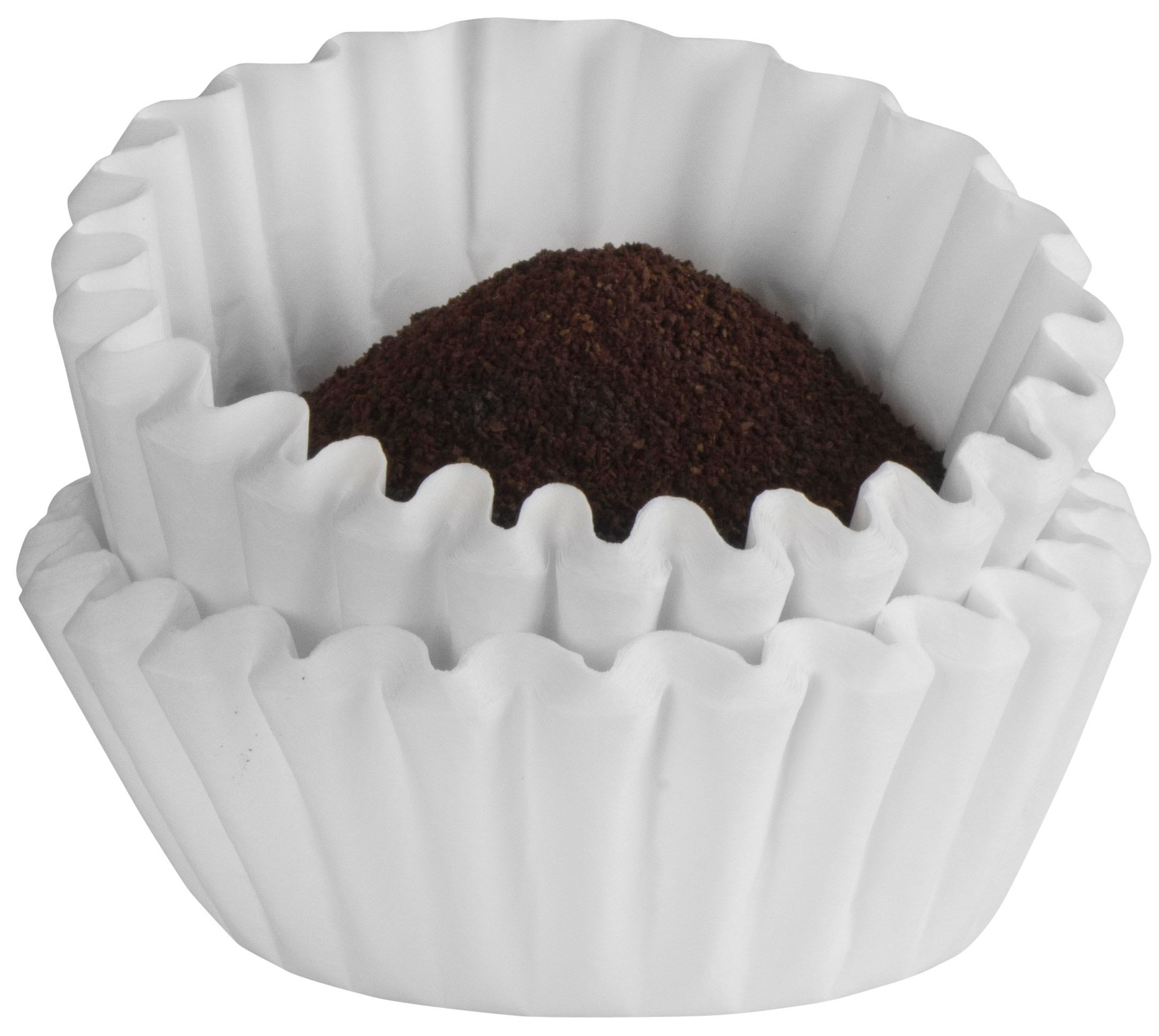 Tupkee Coffee Filters 46 Cups, Junior Basket Style, White Paper