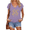 Purple, variant on UNISHE Yellow Wildflower V Neck Short Sleeve Graphic Tee