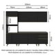 thumbnail image 2 of Cocina Integral Completa Modular Madesa Reims 250cm Negro 1, 2 of 4