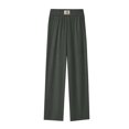 thumbnail image 7 of Comfy Fit Pants for Women Over 50 Straight Leg Elastic Waist Solid Pants Perfect Drape High Rise Pull-On Stretch Pants, S, 7 of 7