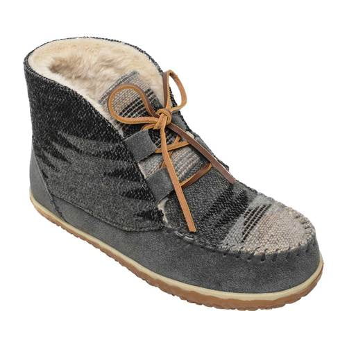 Minnetonka - Women's Minnetonka Torrey Lace Up Bootie Slipper - Walmart ...