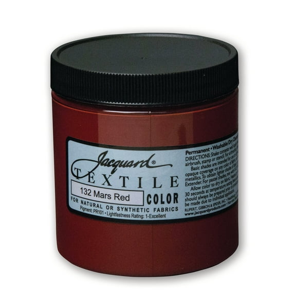 Jacquard Textile Color - Fabric Paint - (8 oz) - Mars Red